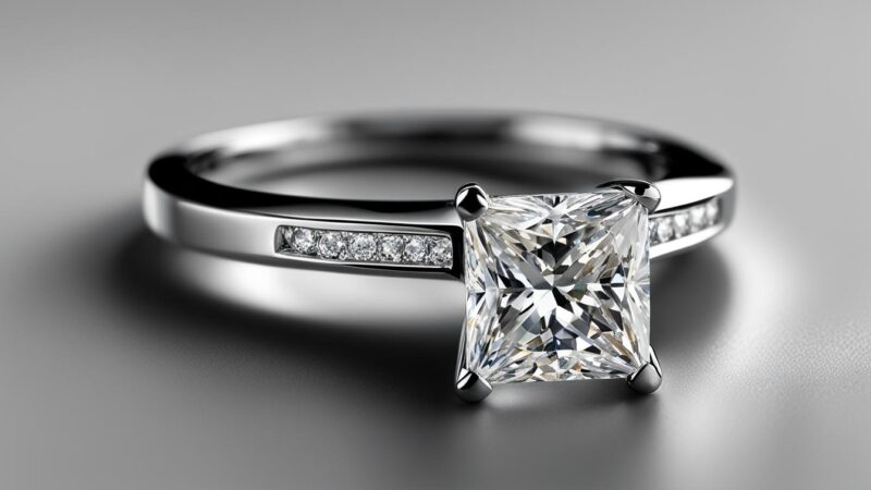 Finding A Custom Engagement Ring Sydney Jeweller for A Princess Cut Diamond